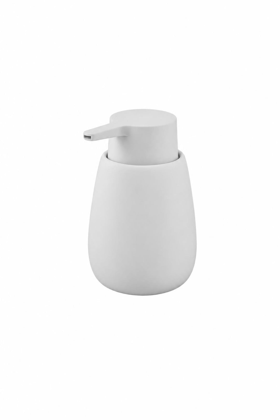 Dispenser per sapone Fjord Soft bianco in ceramica, capacità 350 ml
