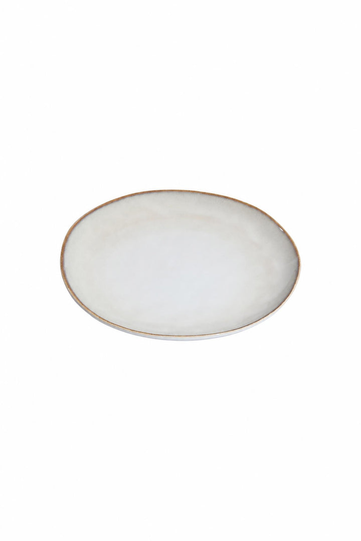 Piatto da frutta Vignette in gres 21 cm Avorio 21 cm