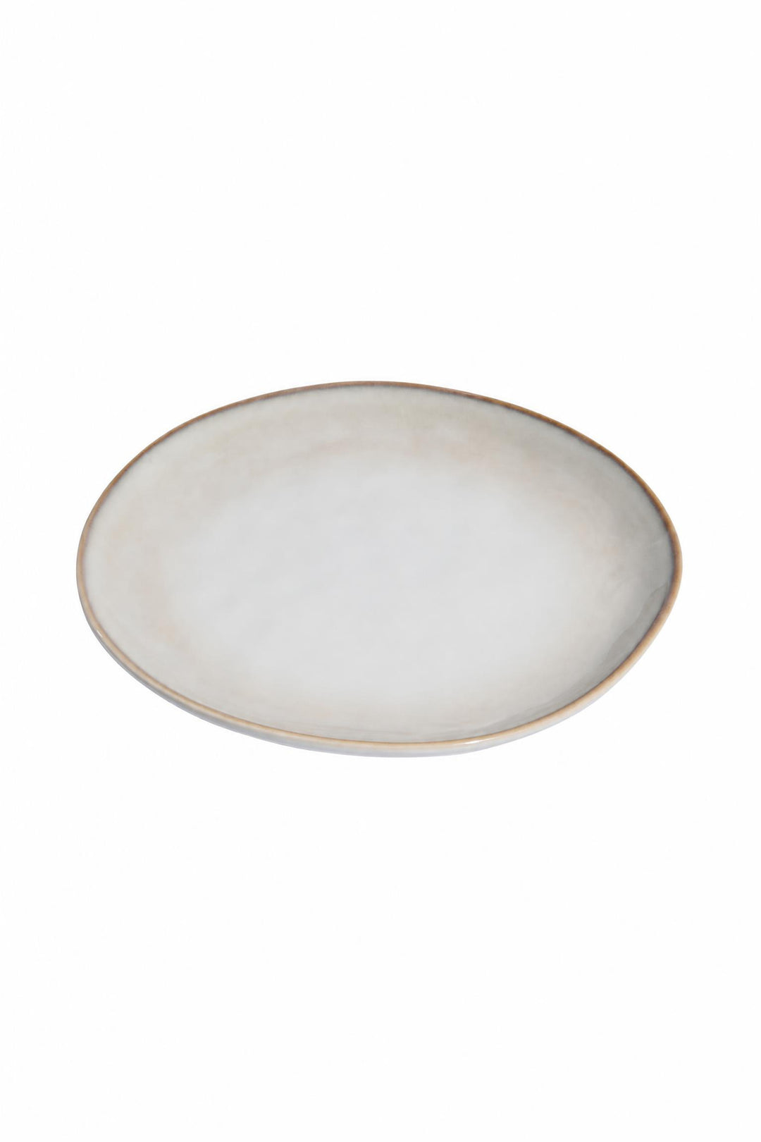 Piatto piano Vignette in gres 27 cm Avorio 27 cm