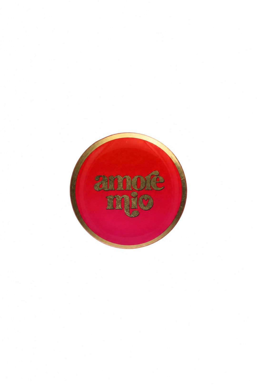 Piattino decorativo Love Plates "amore mio" in vetro multicolore