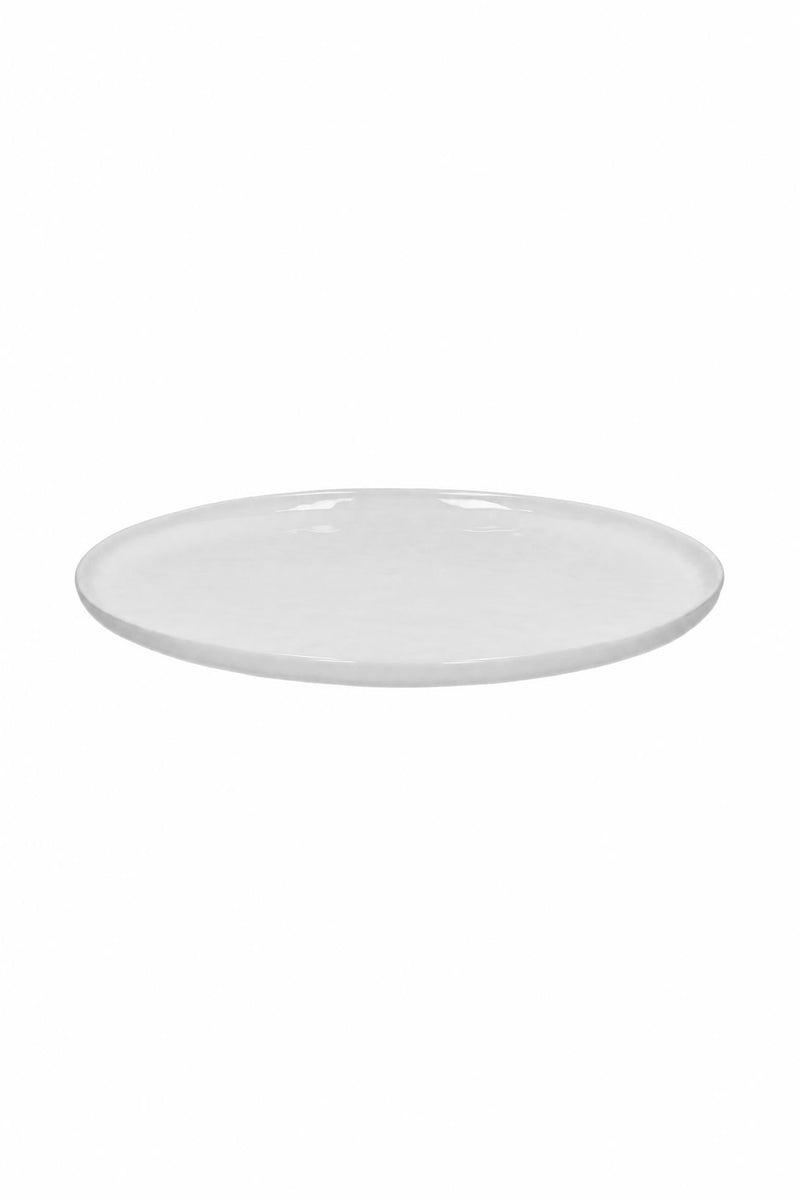 Piatto piano Pure White in porcellana