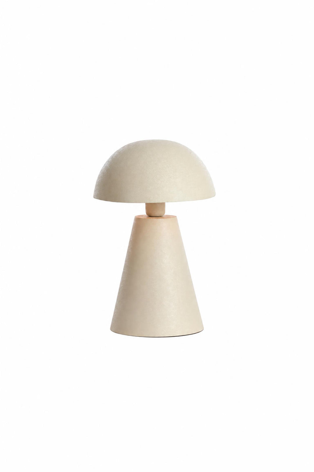 Lampada da tavolo Surrina in metallo Grigio chiaro opaco Ø 26 x H 41 cm