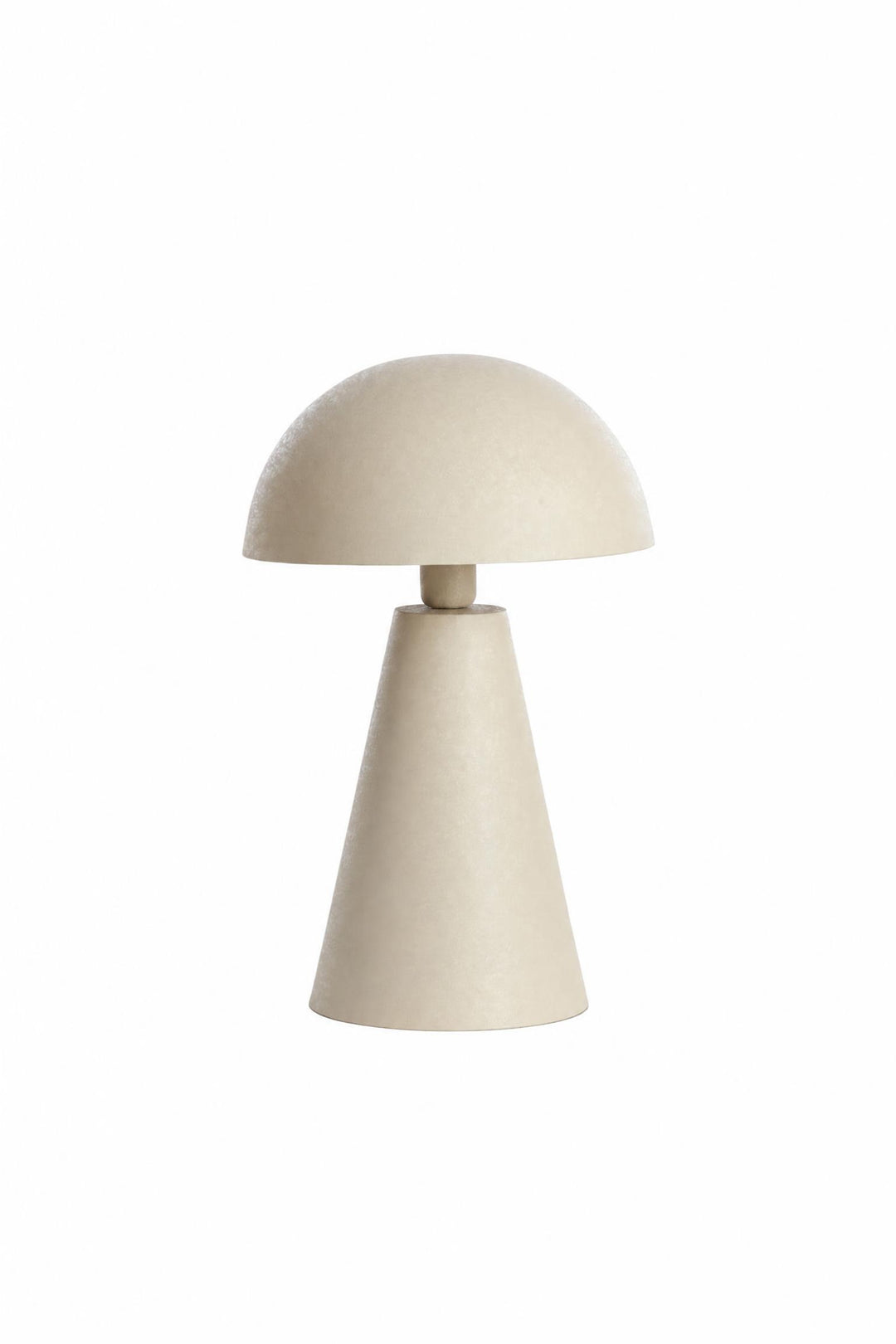Lampada da tavolo Surrina in metallo Grigio chiaro opaco Ø 31 x H 49 cm