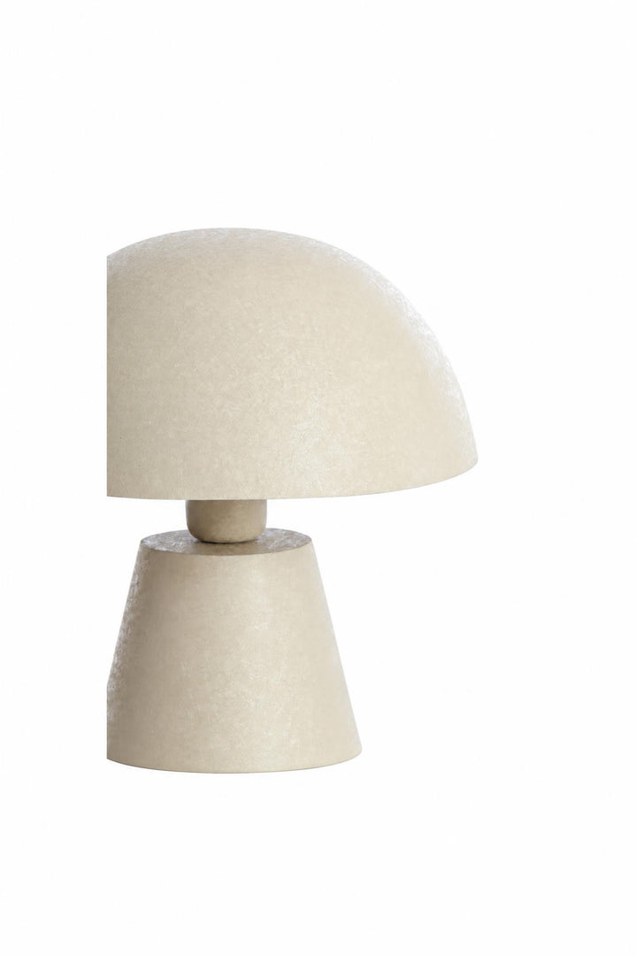 Lampada da tavolo Surrina in metallo Grigio chiaro opaco Ø 31 x H 49 cm