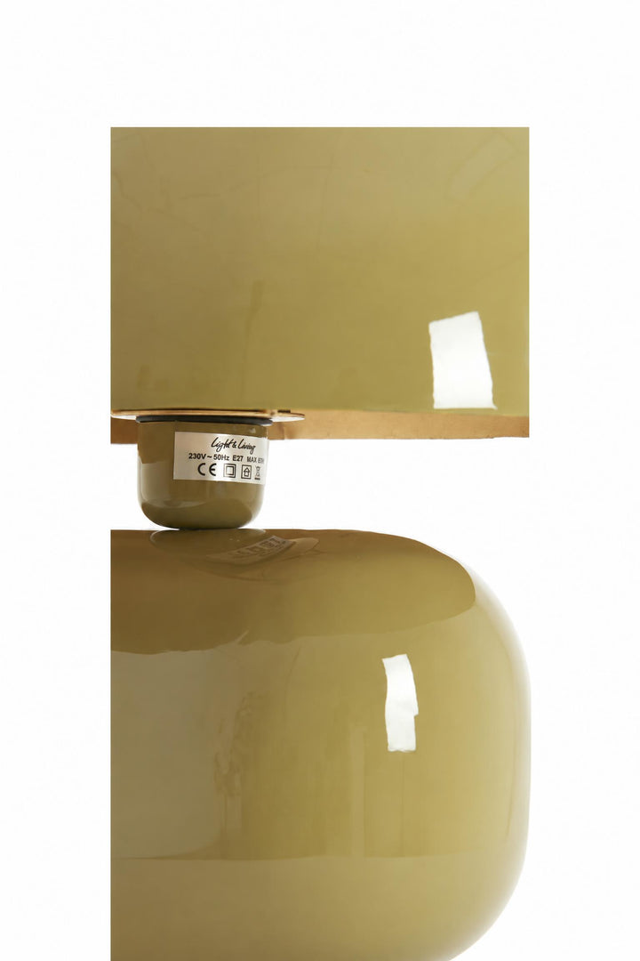 Lampada da tavolo Todd in metallo Tortora lucido 37 x 26 x 37 cm