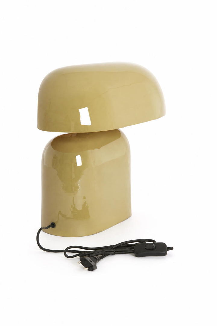 Lampada da tavolo Todd in metallo Tortora lucido 37 x 26 x 37 cm