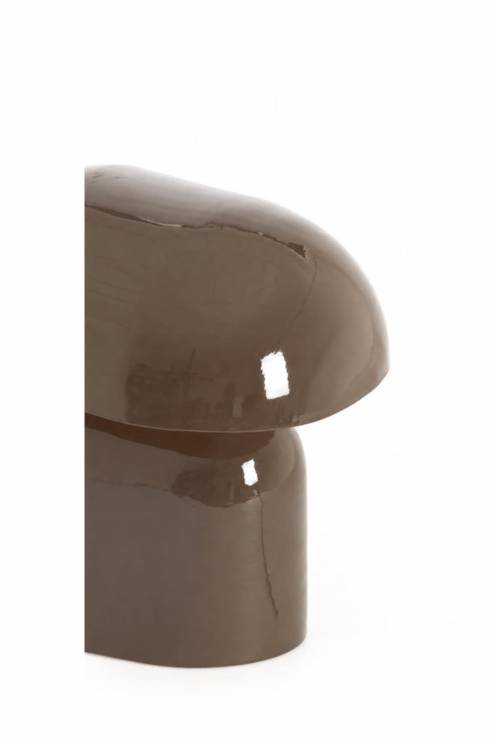Lampada da tavolo Todd in metallo Marrone scuro lucido 37 x 26 x 37 cm