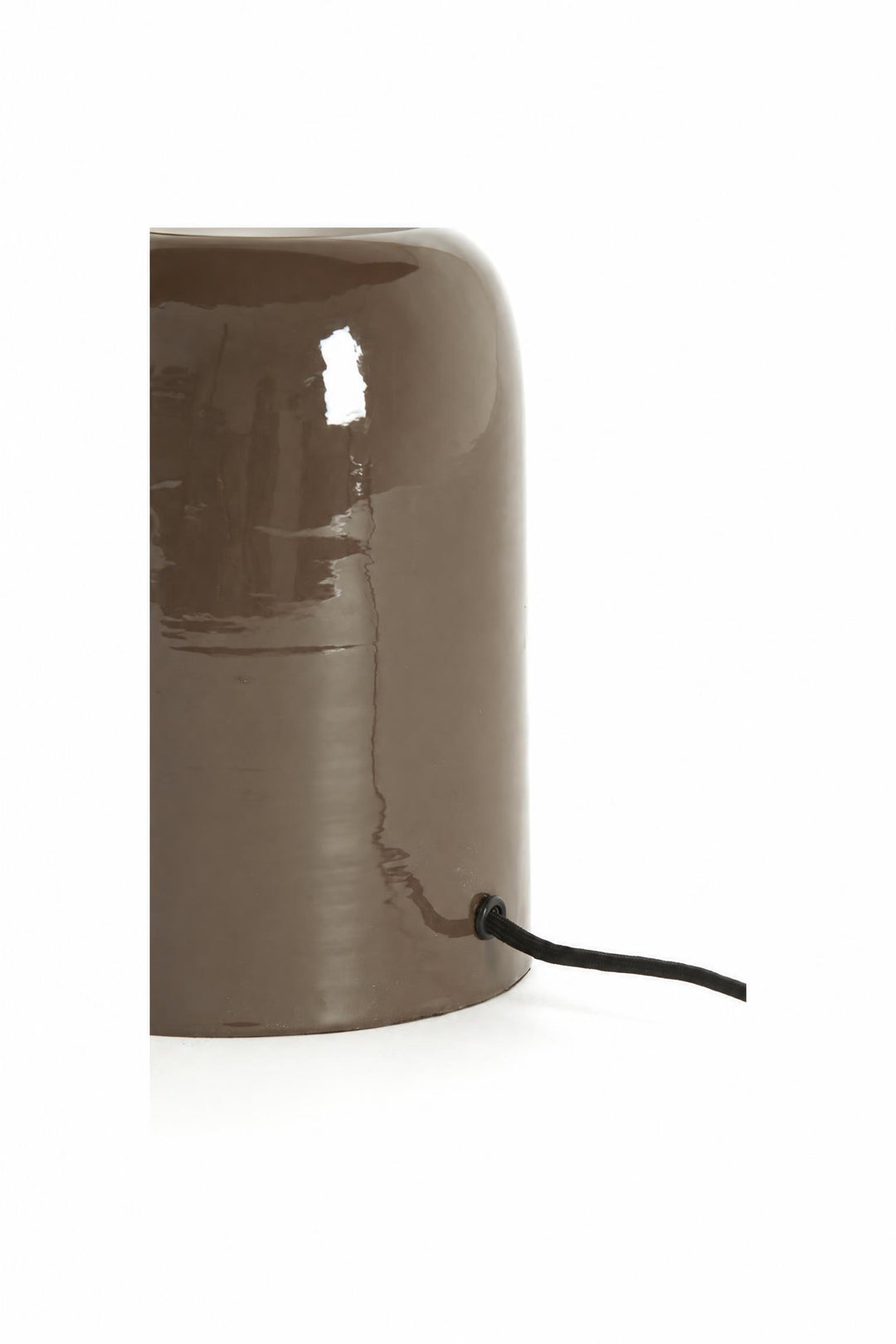 Lampada da tavolo Todd in metallo Marrone scuro lucido 37 x 26 x 37 cm