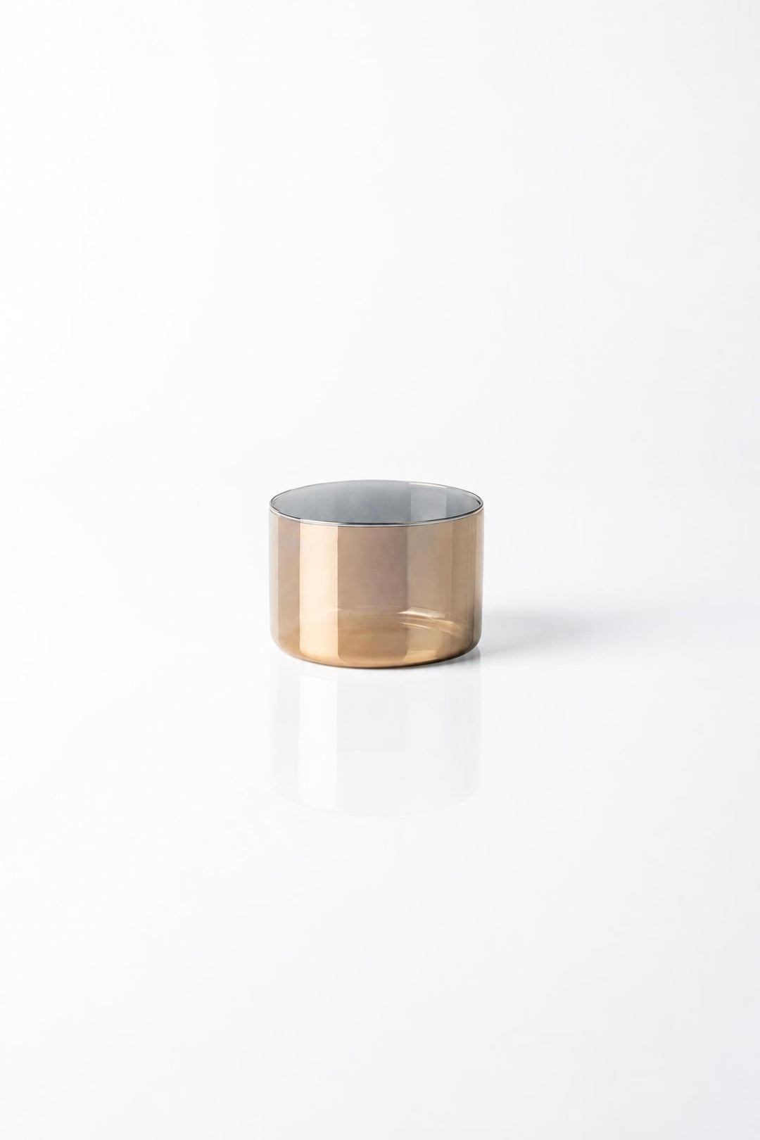 Bicchiere basso Lime Lux in vetro borosilicato nella variante oro