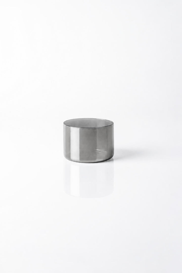 Bicchiere basso Lime Lux in vetro borosilicato Platino