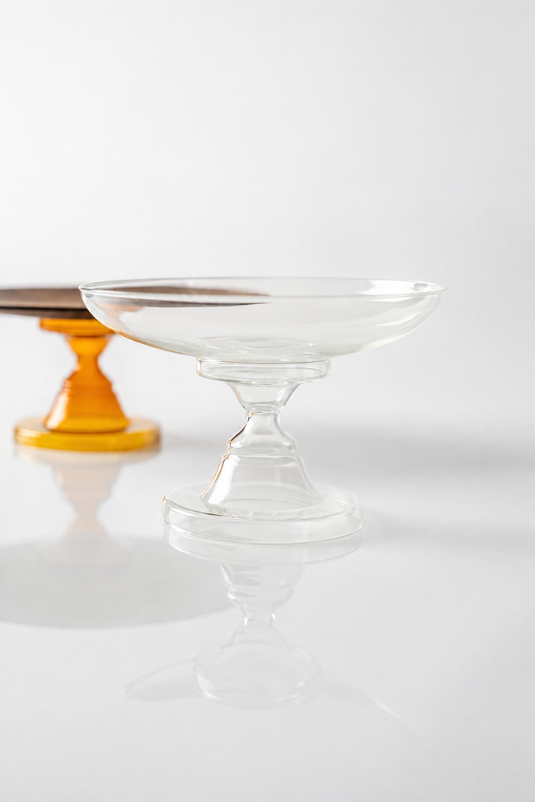 Alzata Rubin in vetro borosilicato