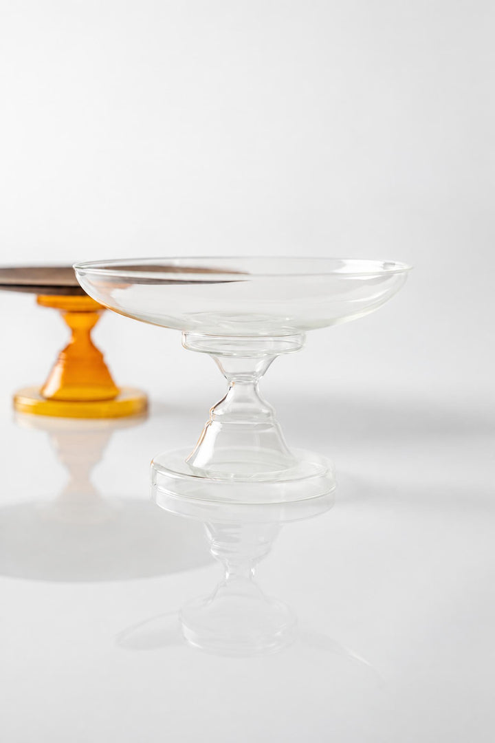 Alzata Rubin in vetro borosilicato