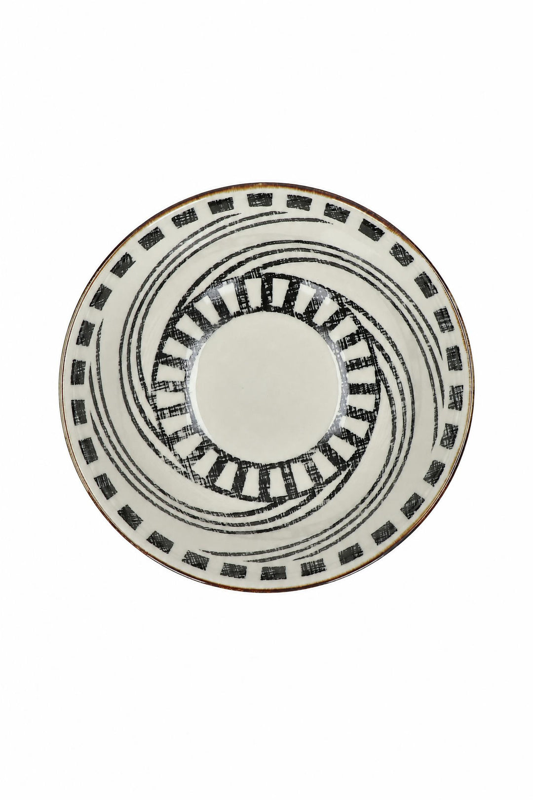 Ciotola da zuppa Alto in porcellana Bianco e nero Ø 15 x H 7 cm