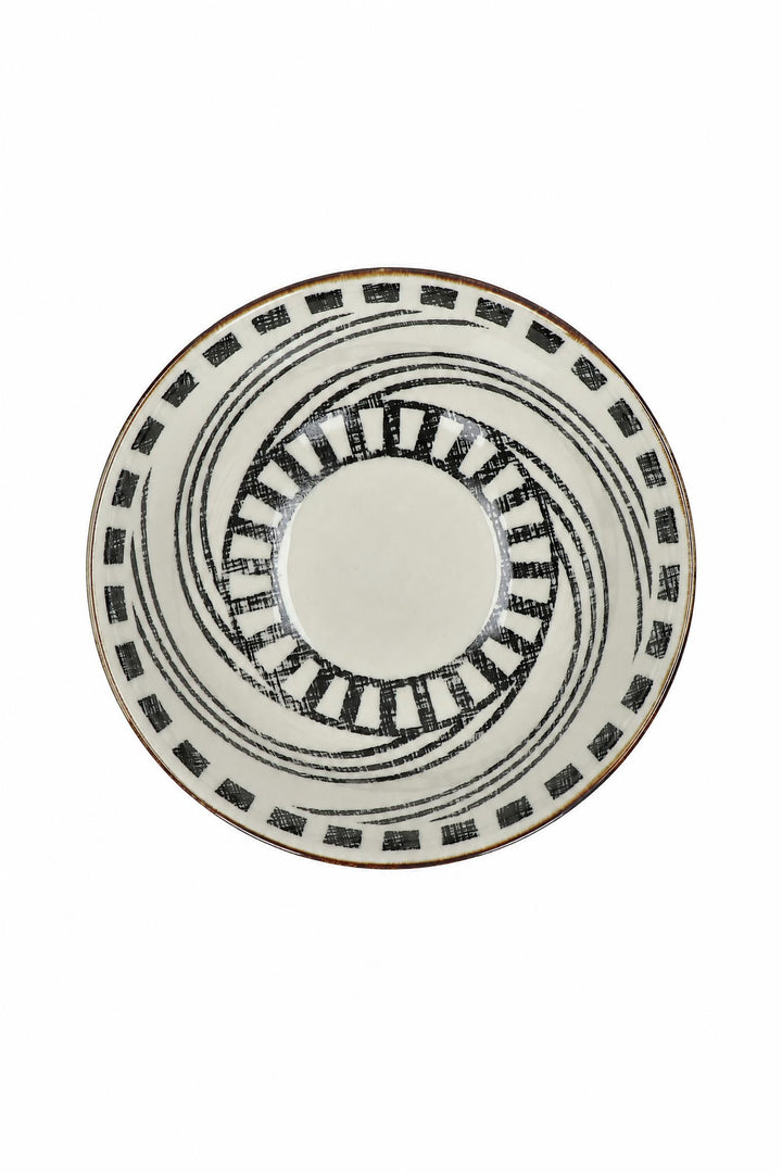 Ciotola da zuppa Alto in porcellana Bianco e nero Ø 15 x H 7 cm