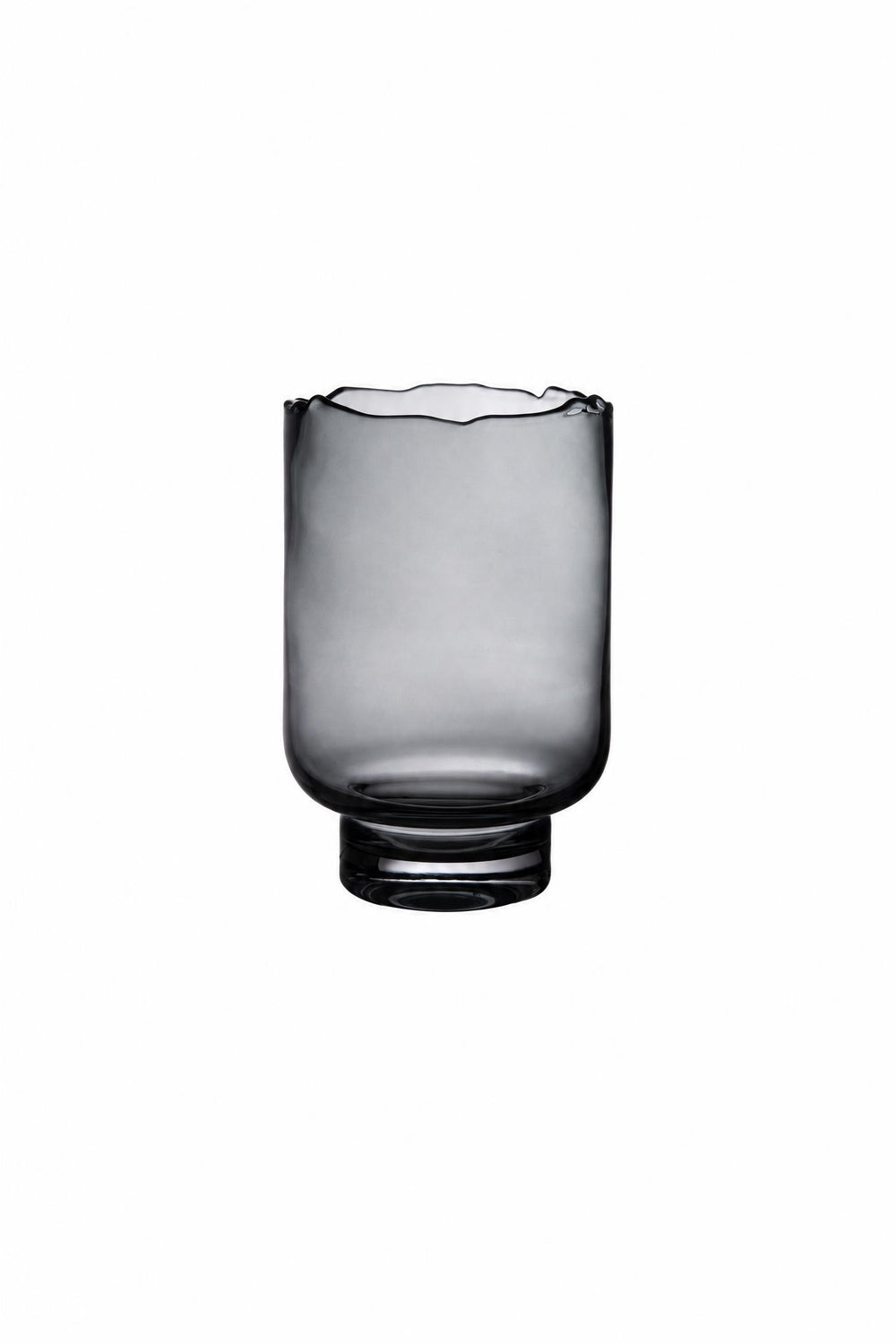 Lanterna portacandela Rozanna in vetro Grigio fumo Ø 15,5 x H 23 cm