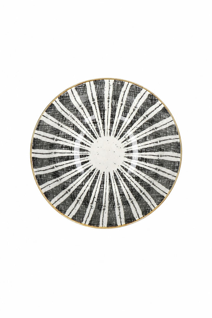 Ciotola da zuppa Alto in porcellana Bianco e nero Ø 15,5 x H 7 cm