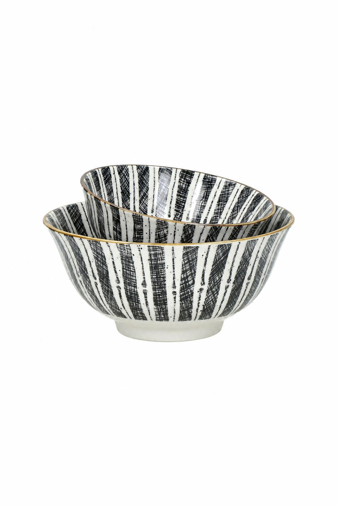 Ciotola da zuppa Alto in porcellana Bianco e nero Ø 15,5 x H 7 cm