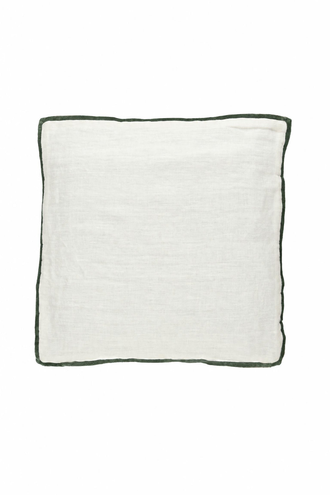 Cuscino Alpha Opposites in lino e velluto Verde L 45 x P 45 cm