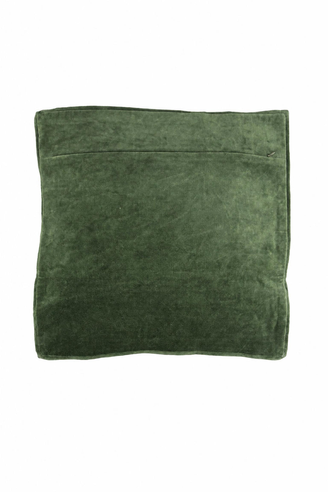 Cuscino Alpha Opposites in lino e velluto Verde L 45 x P 45 cm