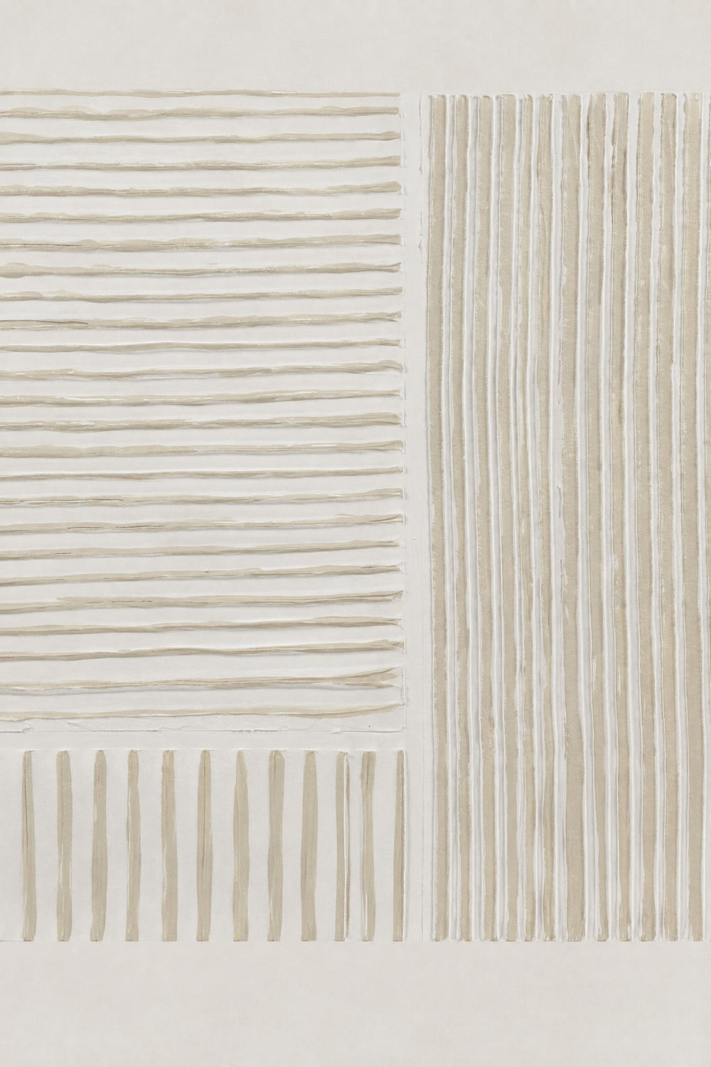 Decorazione da parete Blanche in tela e legno di pino Bianco L 80 x P 5 x H 100 cm