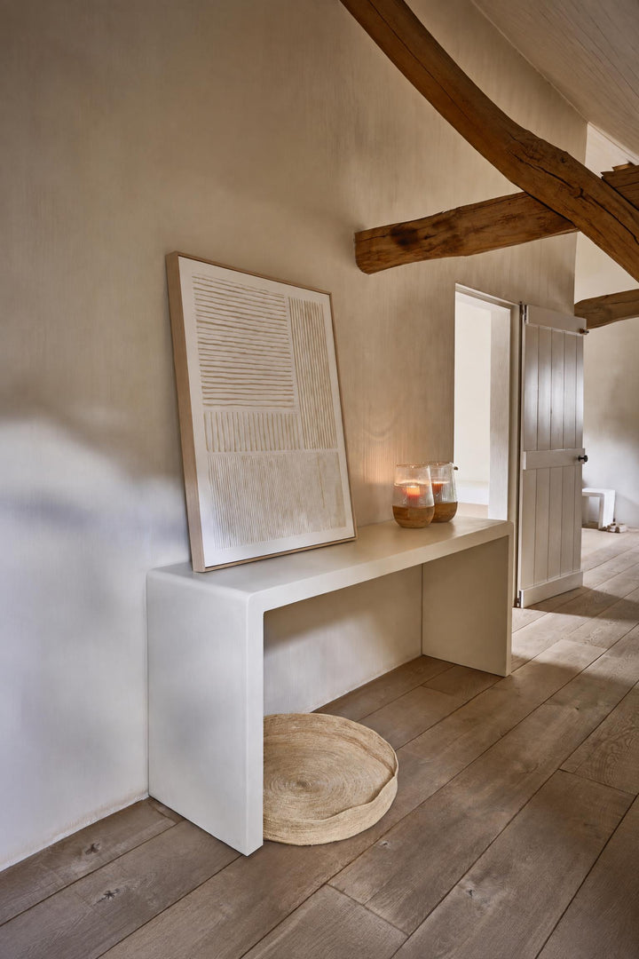Decorazione da parete Blanche in tela e legno di pino Bianco L 80 x P 5 x H 100 cm