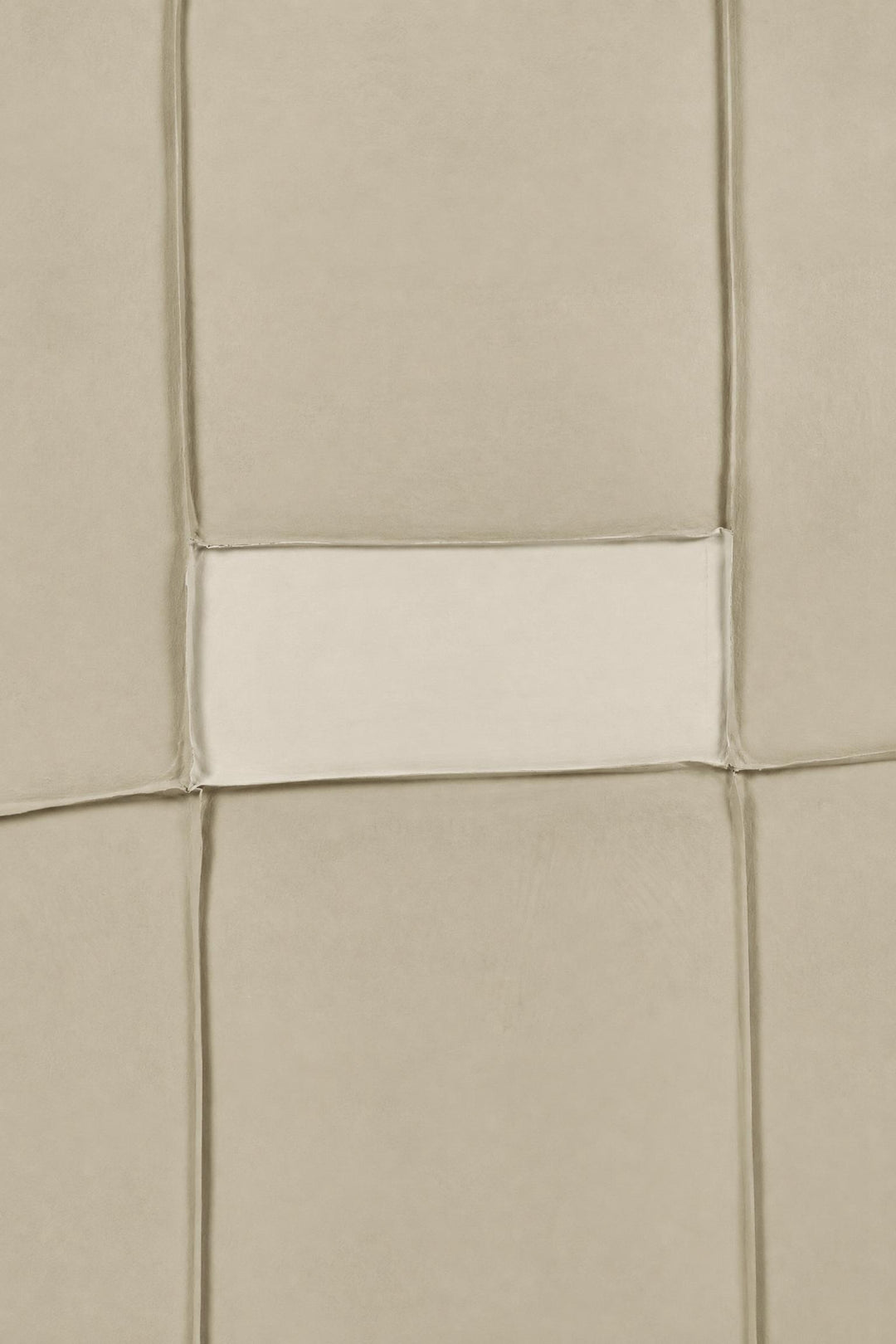 Decorazione da parete Blanche in tela e legno di pino Sabbia L 80 x P 5 x H 100 cm