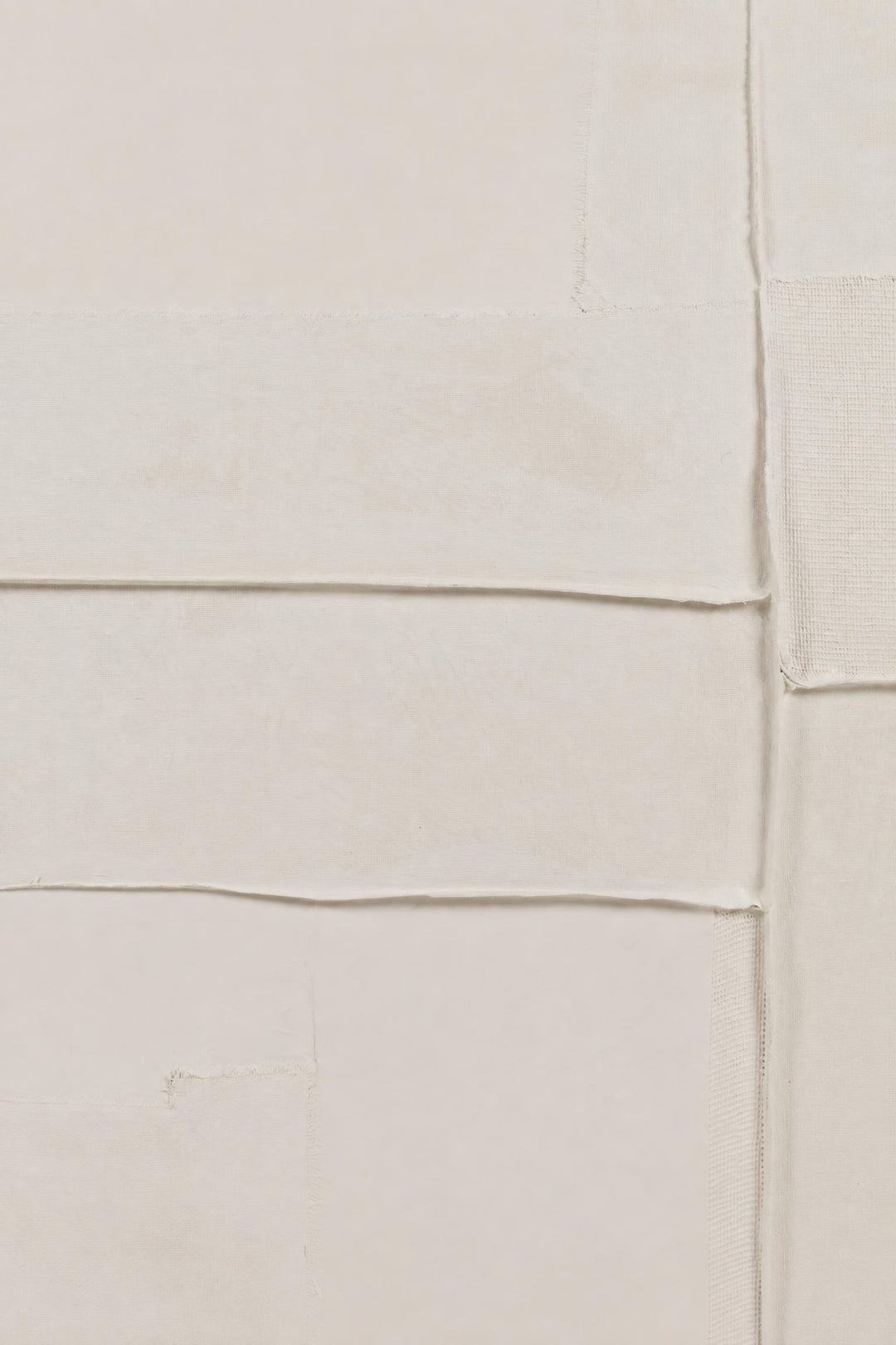 Decorazione da parete Blanche in tela e legno di pino Bianco L 100 x P 5 x H 100 cm