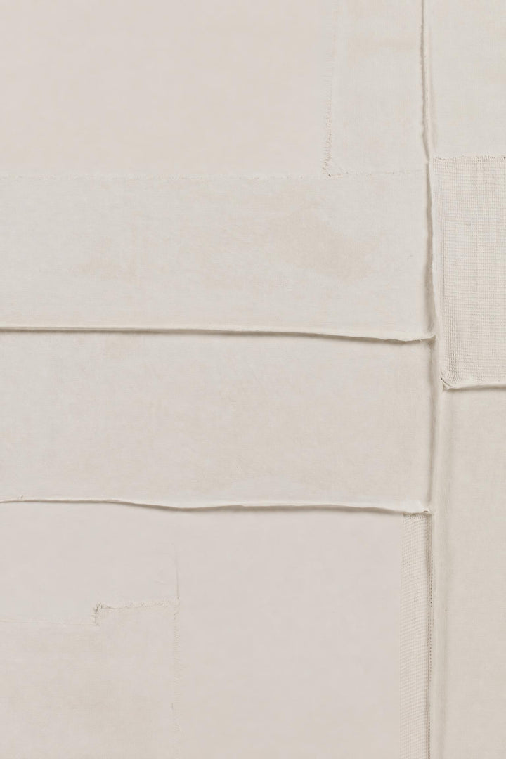 Decorazione da parete Blanche in tela e legno di pino Bianco L 100 x P 5 x H 100 cm