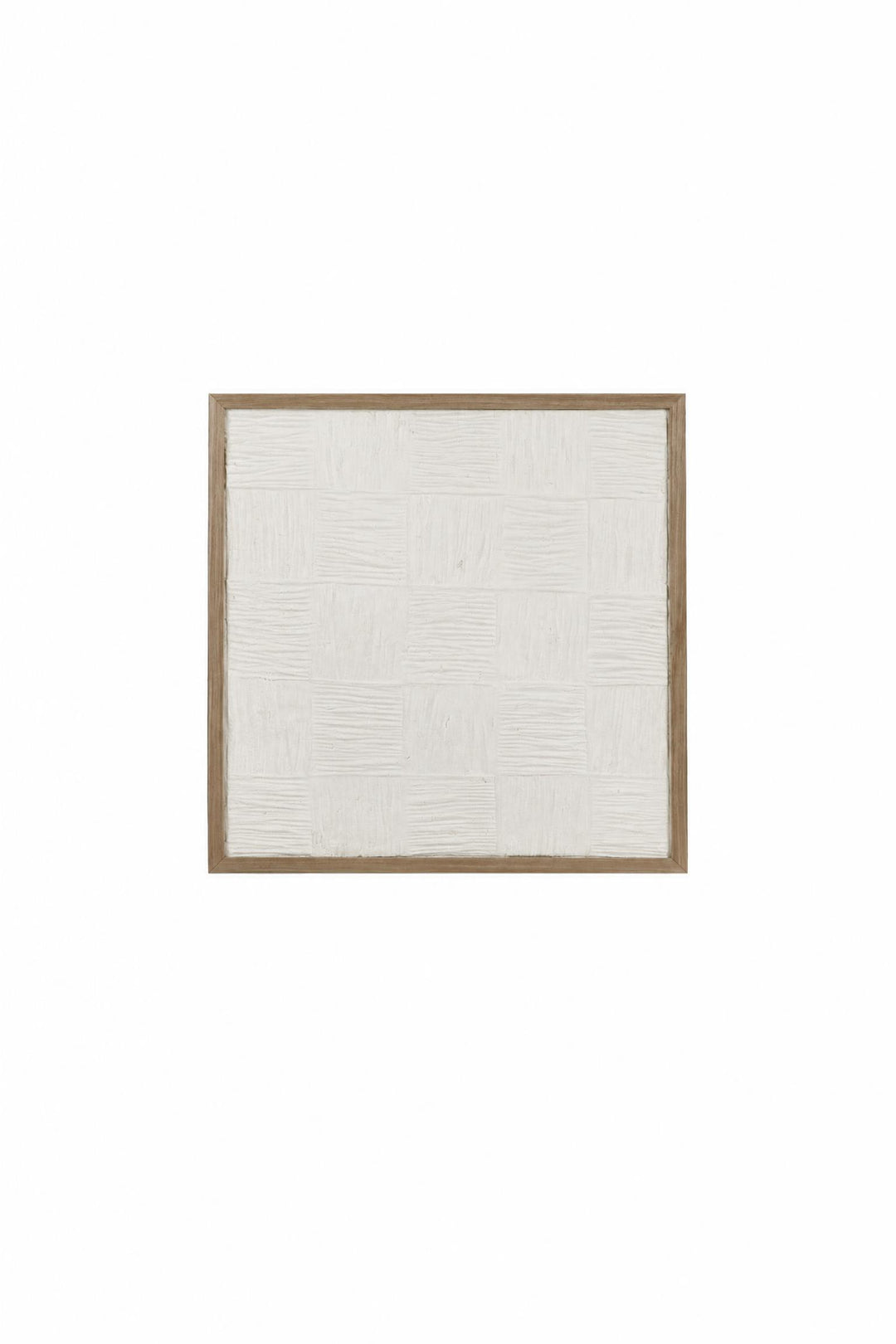 Decorazione da parete Illusion bianca in cartapesta e legno di pino