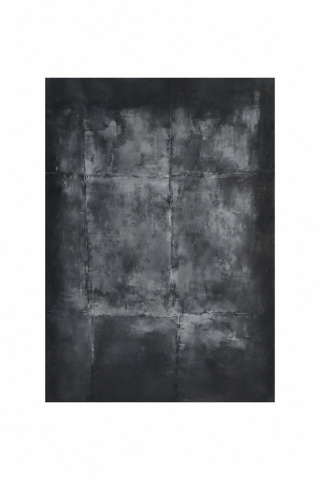 Decorazione da parete Oscuro in tela e legno di abete Carbone L 120 x P 3,8 x H 150 cm