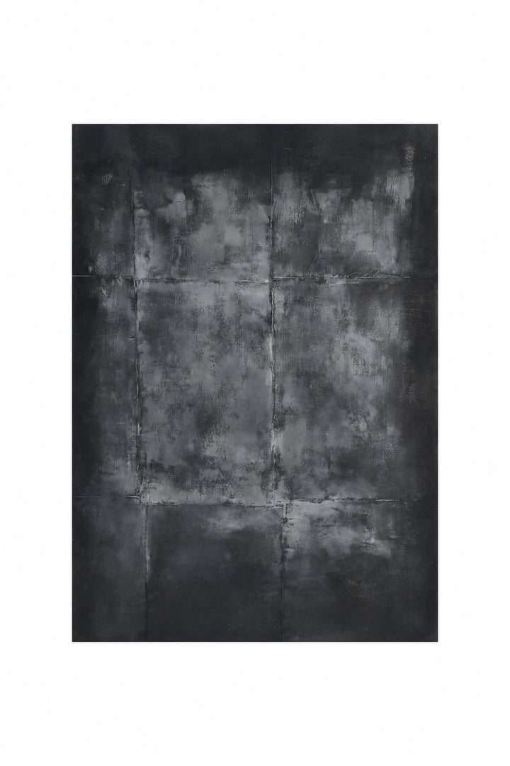 Decorazione da parete Oscuro in tela e legno di abete Carbone L 120 x P 3,8 x H 150 cm