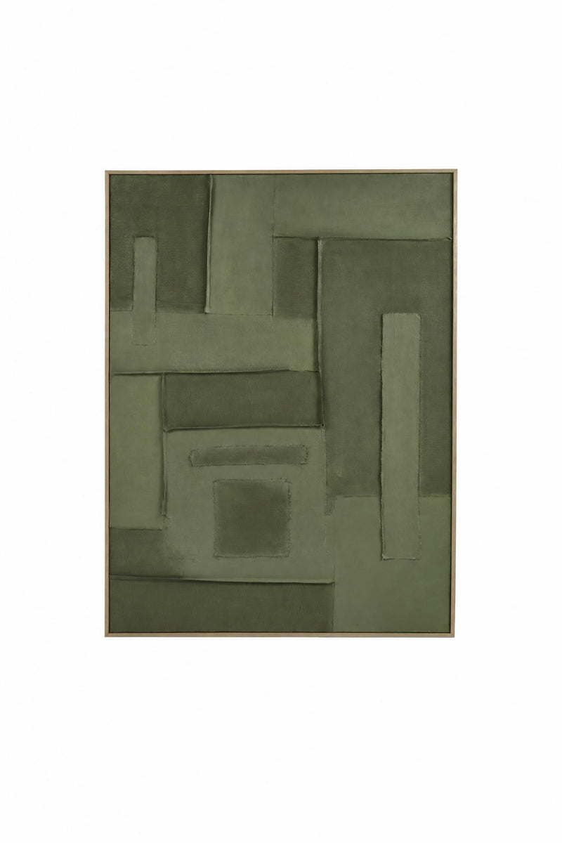 Decorazione tela e pino
