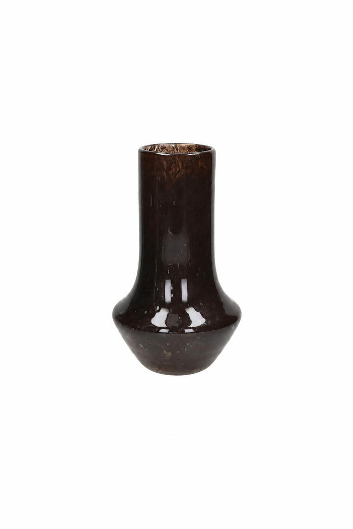 Vaso Camou in vetro marrone