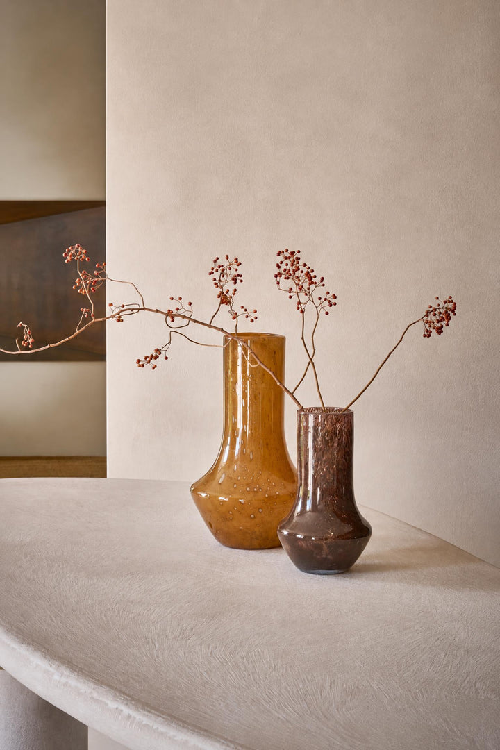 Vaso Camou in vetro Marrone Ø 17,5 x H 30 cm