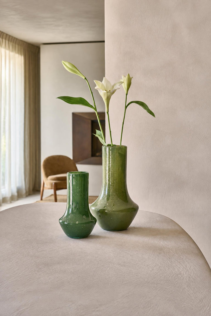 Vaso Camou in vetro Verde Ø 17,5 x H 30 cm