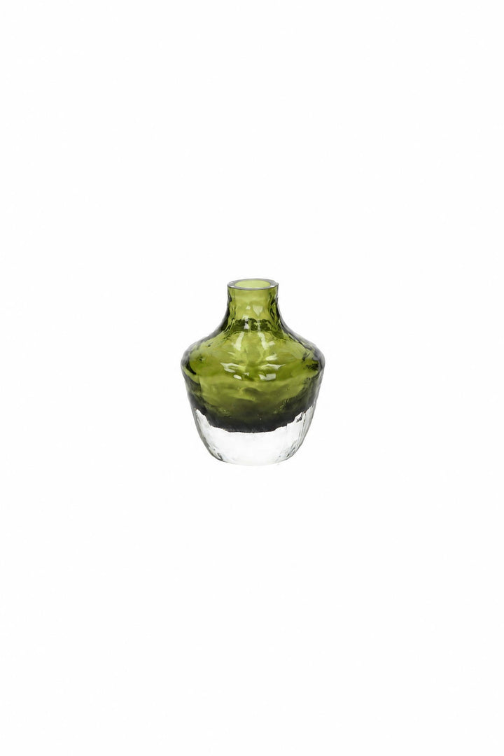 Vaso Prisma in vetro verde