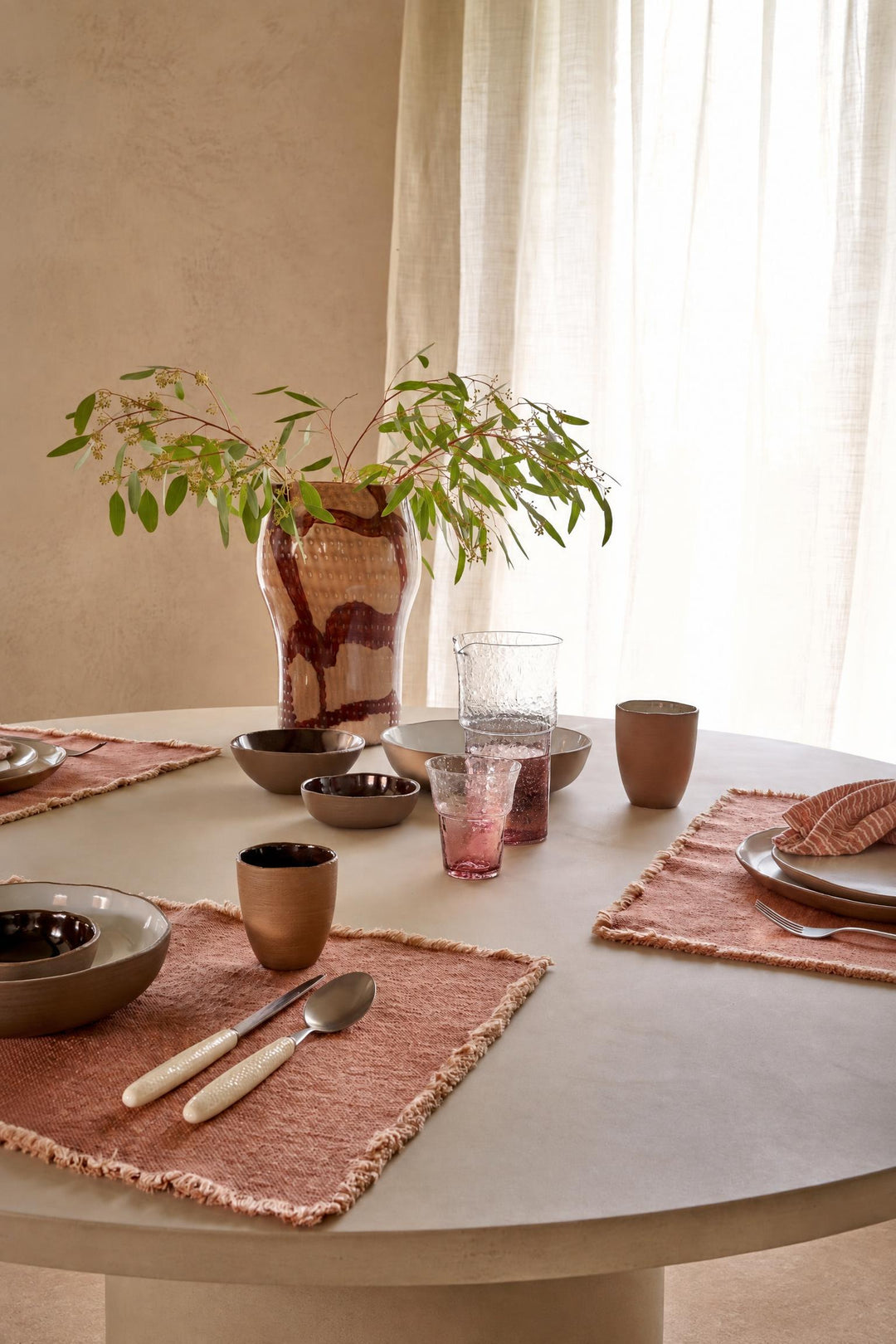 Tovaglietta americana Frivole in cotone Terracotta L 50 x P 35 cm
