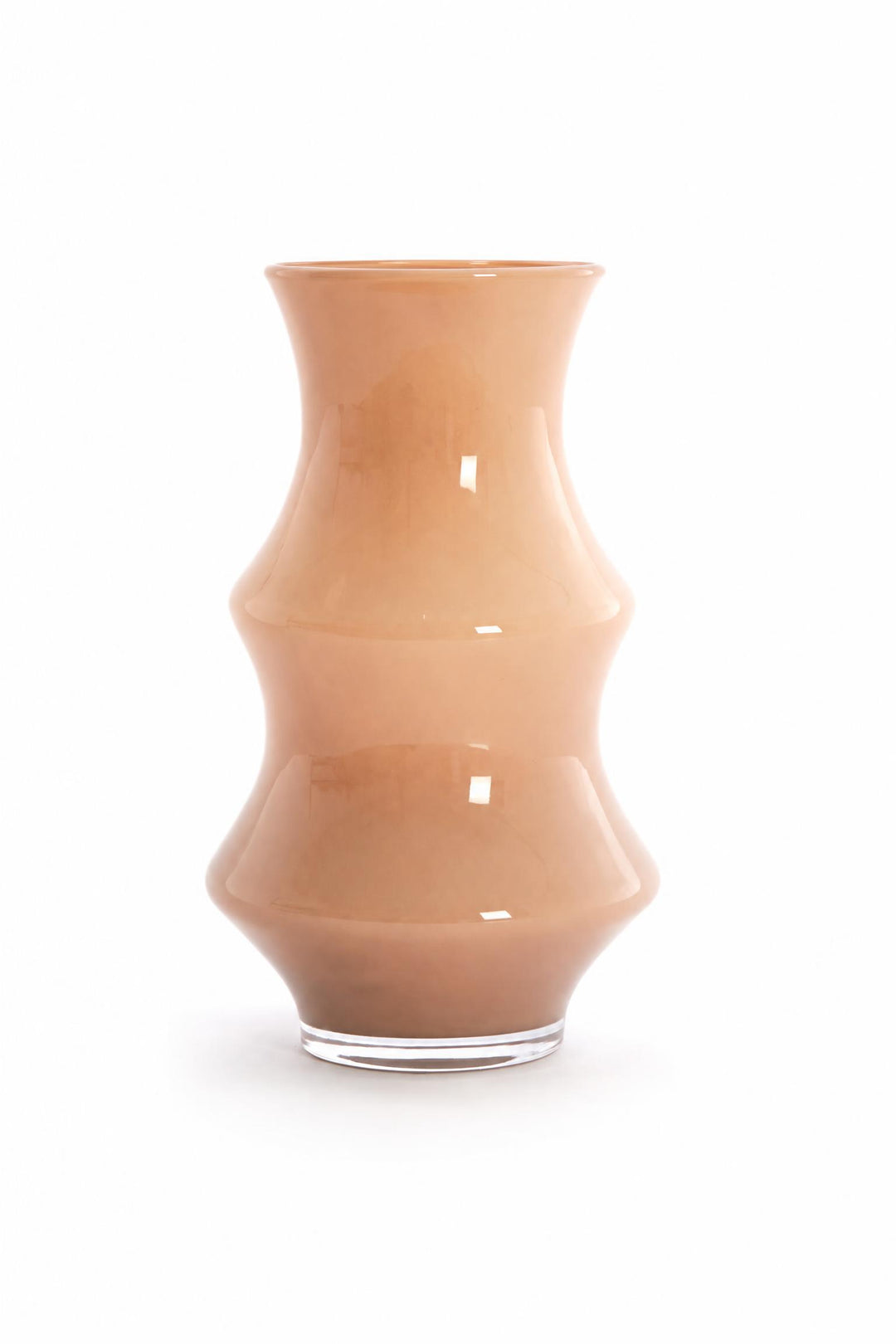 Vaso Fiorenza in vetro Caramello Ø 19 x H 50 cm