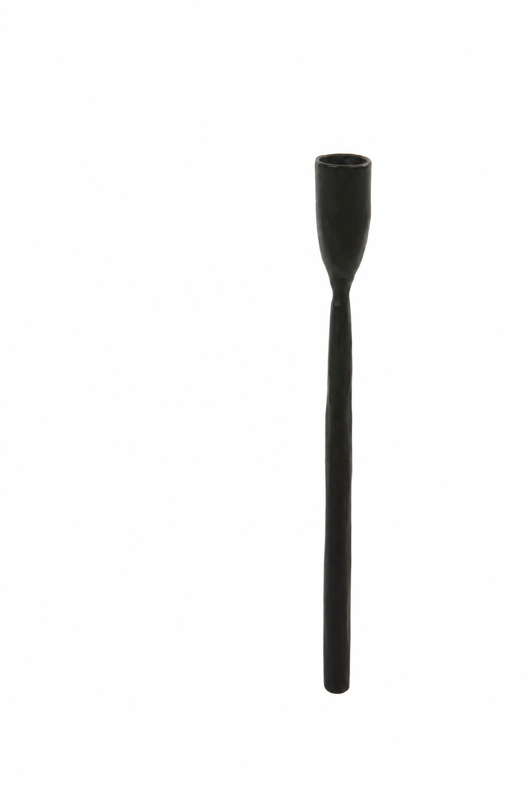 Portacandela Icarus in metallo Nero opaco Ø 10,5 x H 40 cm