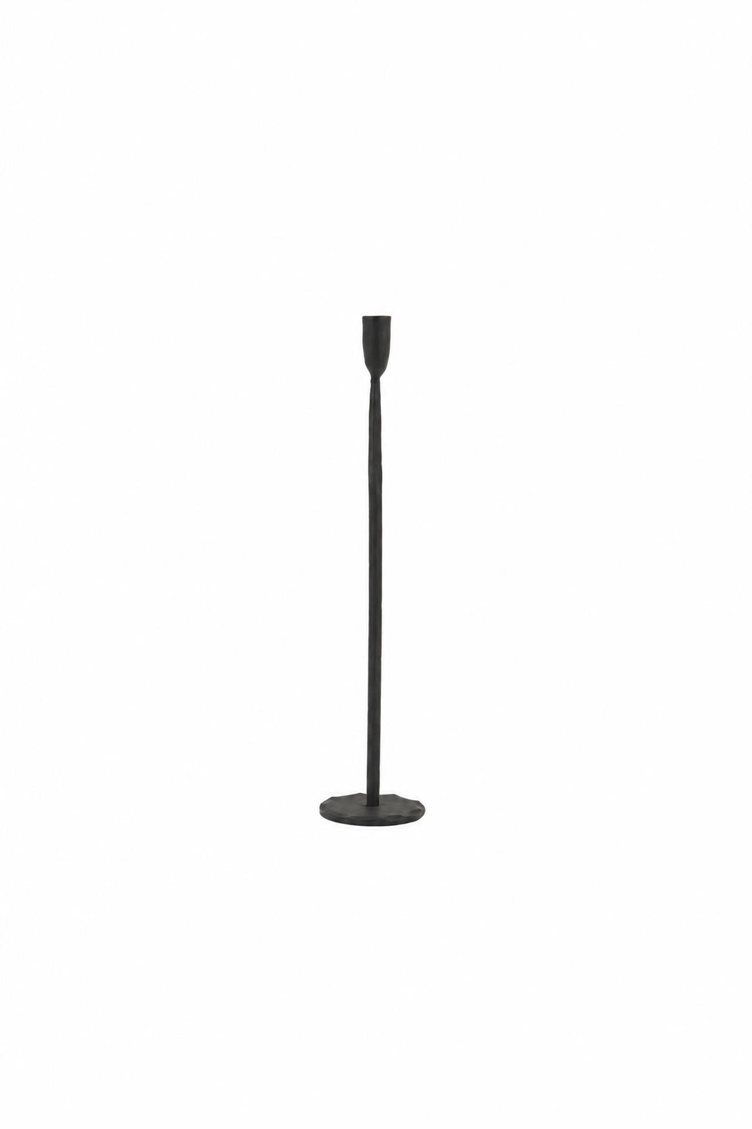 Portacandela Icarus in metallo Nero opaco Ø 10,5 x H 50 cm