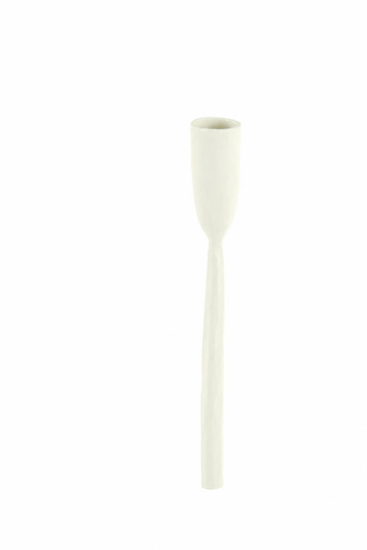 Portacandela Icarus in metallo Crema Ø 10,5 x H 60 cm