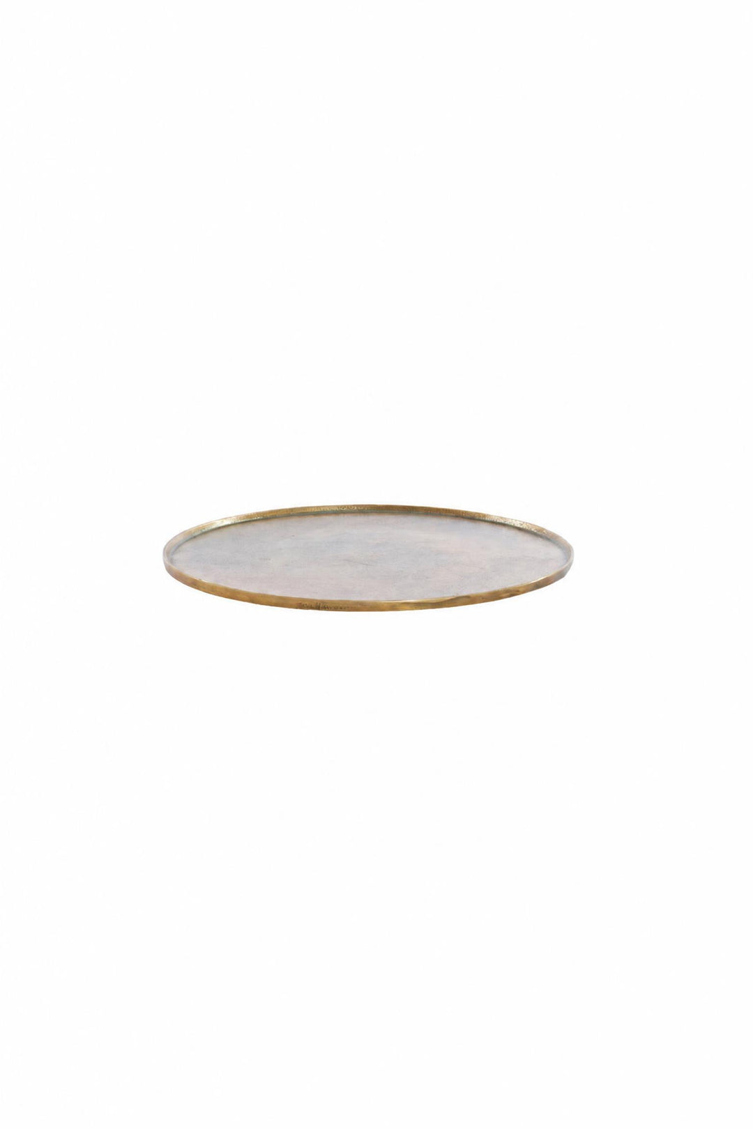 Piatto decorativo Maes in metallo Bronzo antico Ø 50 x H 1,5 cm