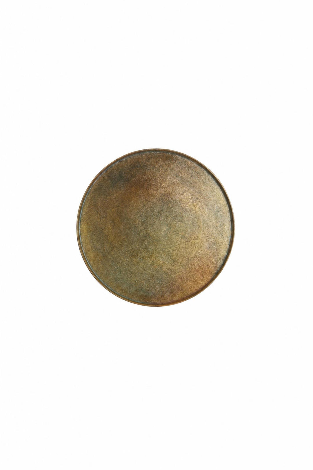 Piatto decorativo Maes in metallo Bronzo antico Ø 50 x H 1,5 cm