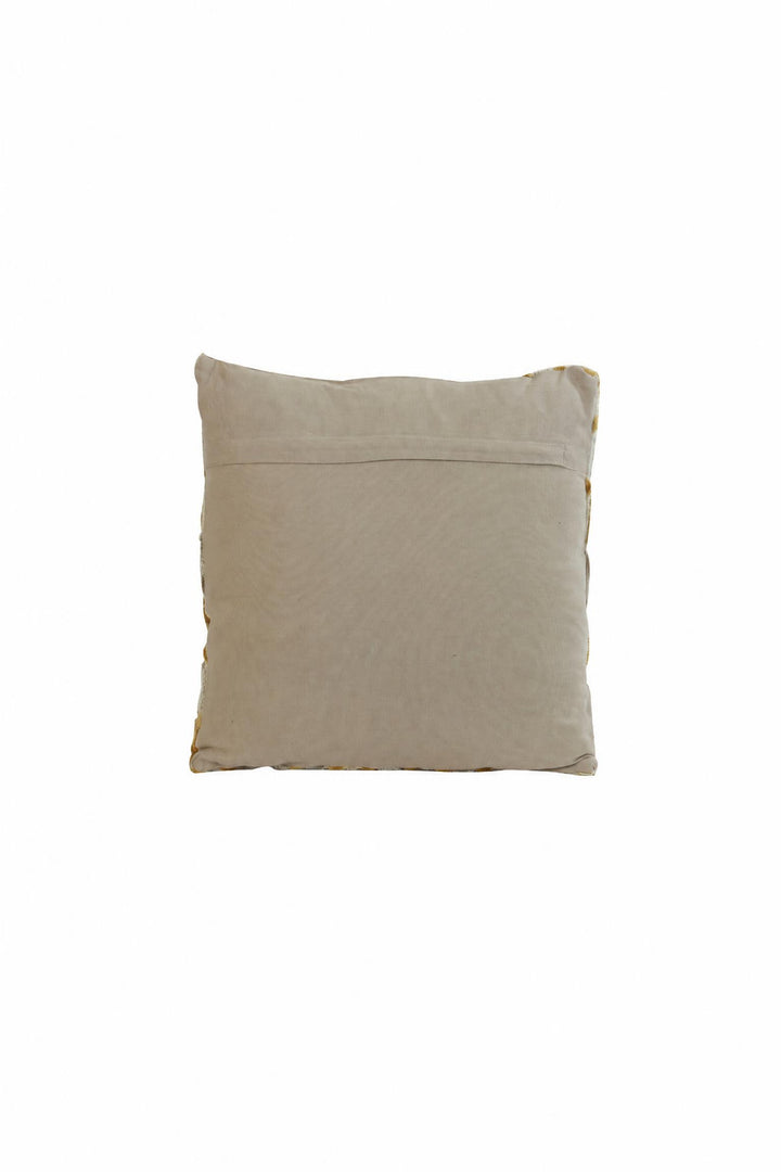 Cuscino Jembana in velluto Sabbia e giallo ocra 45 x 45 cm