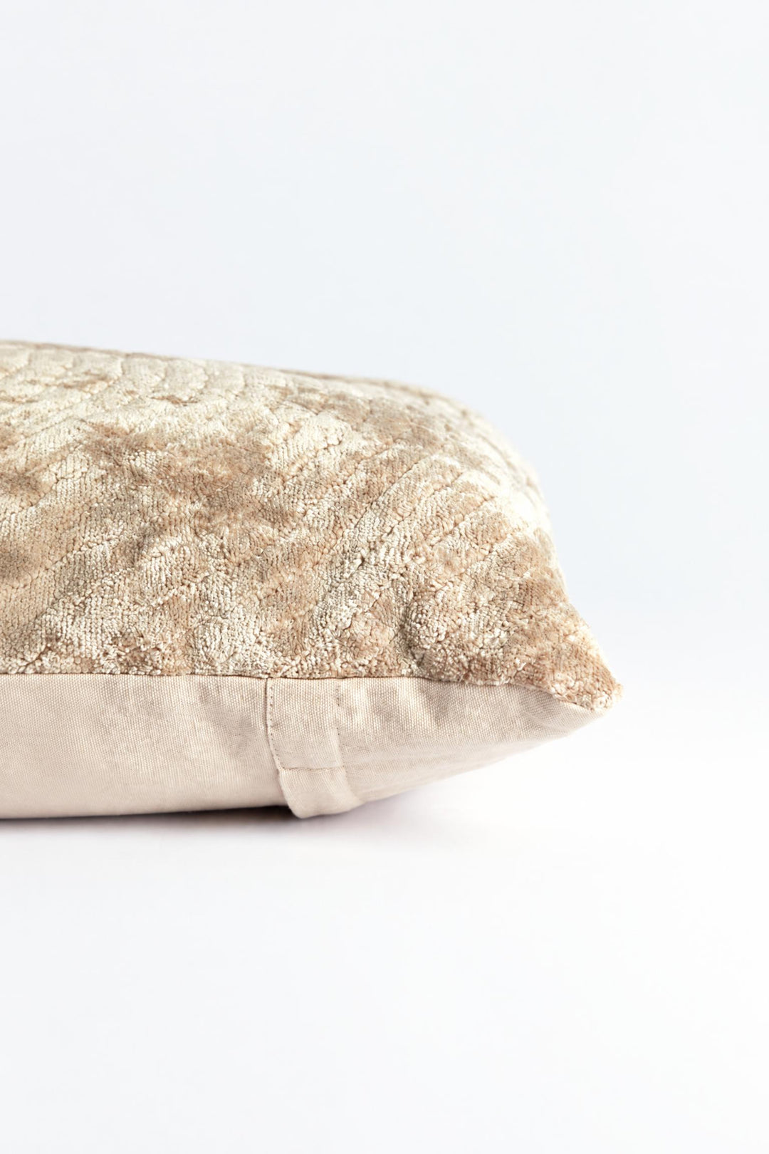 Cuscino Ruhla in tessuto Beige 45 x 45 cm