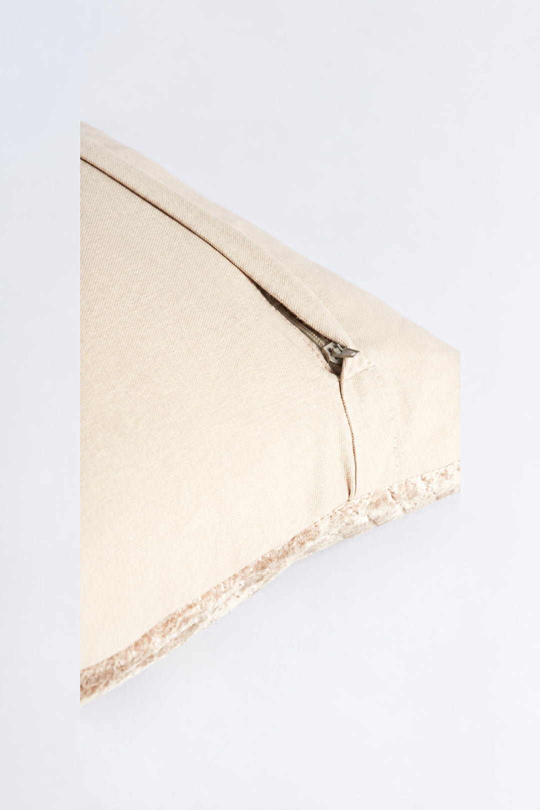 Cuscino Ruhla in tessuto Beige 45 x 45 cm