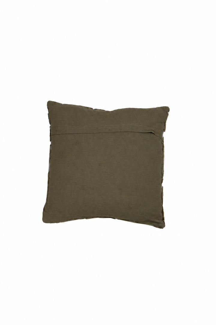 Cuscino Huslia in tessuto Verde 45 x 45 cm
