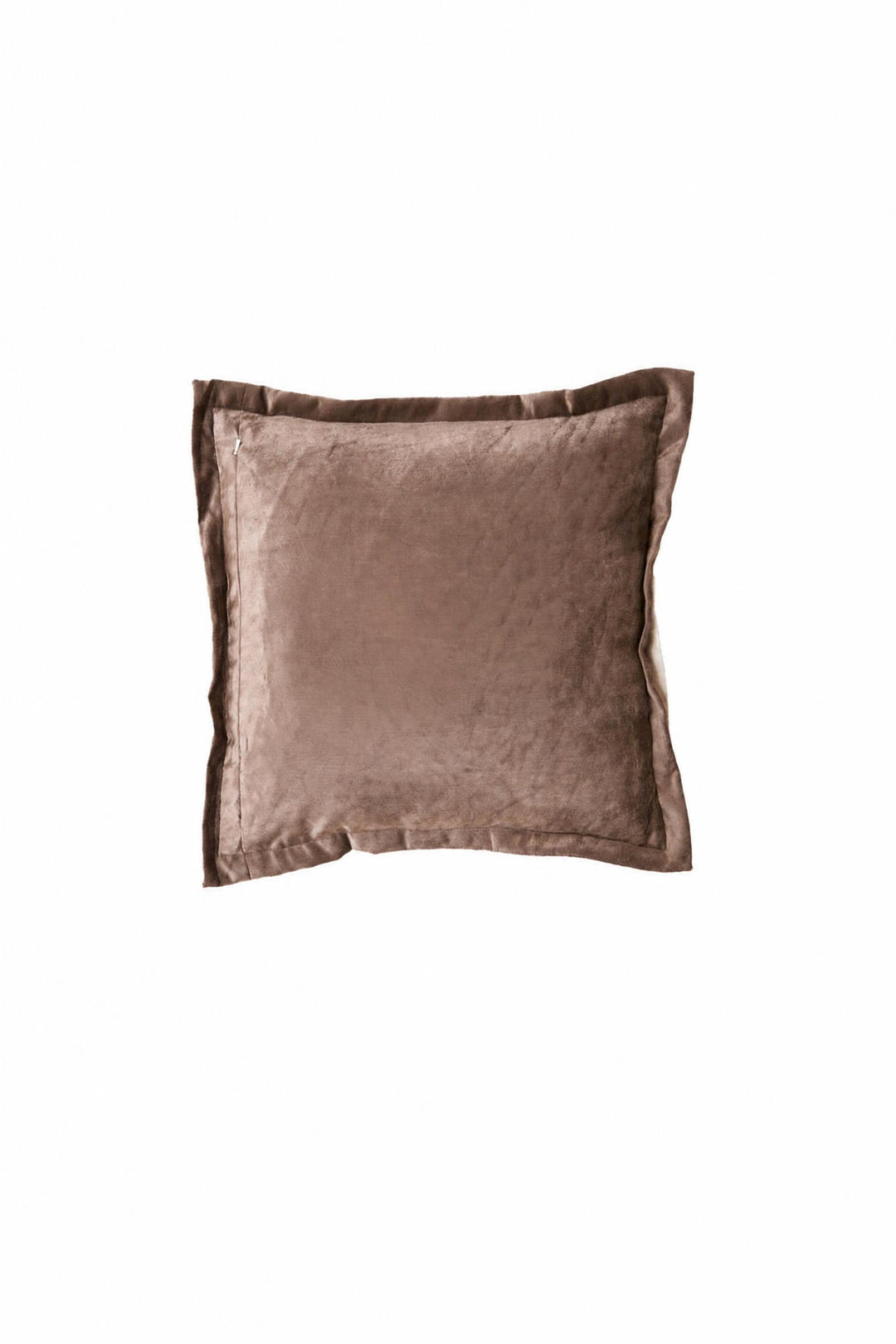 Cuscino Baxley in velluto Grigio e lino naturale 45 x 45 cm