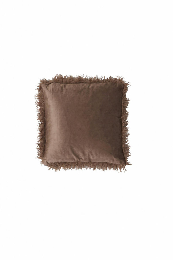 Cuscino Bubion in tessuto Marrone scuro 45 x 45 cm