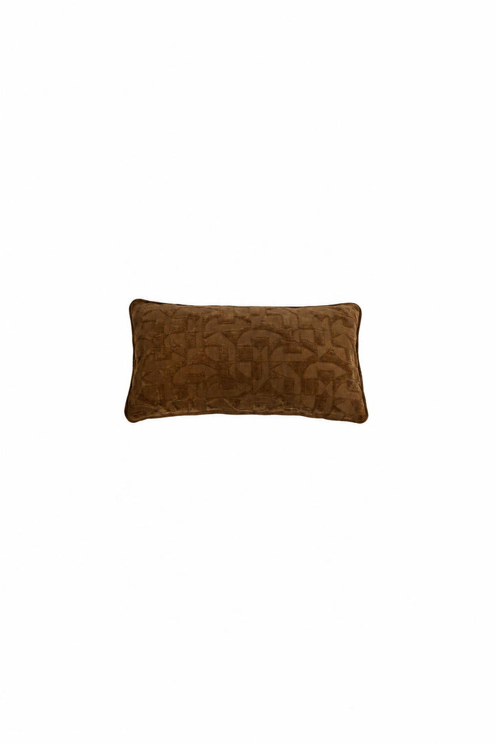 Cuscino Hato in tessuto marrone, 60 x 30 cm